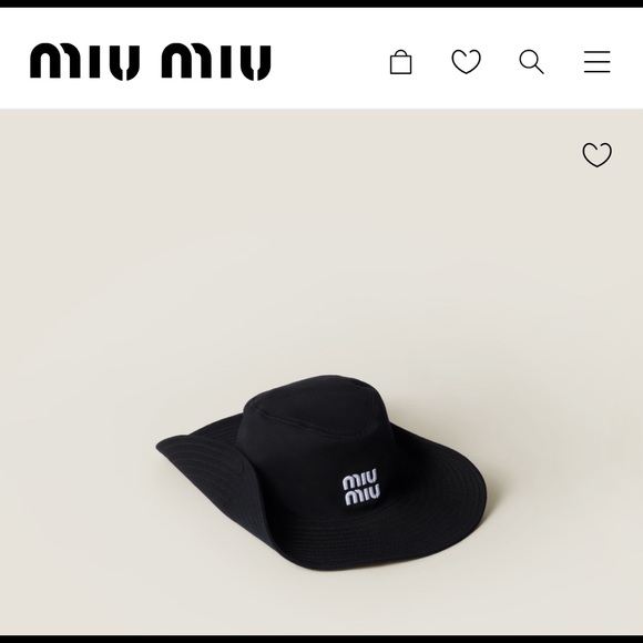 MIU MIU cowboyハット 黒デニムMサイズ Miu Miu | Accessories | Nwt